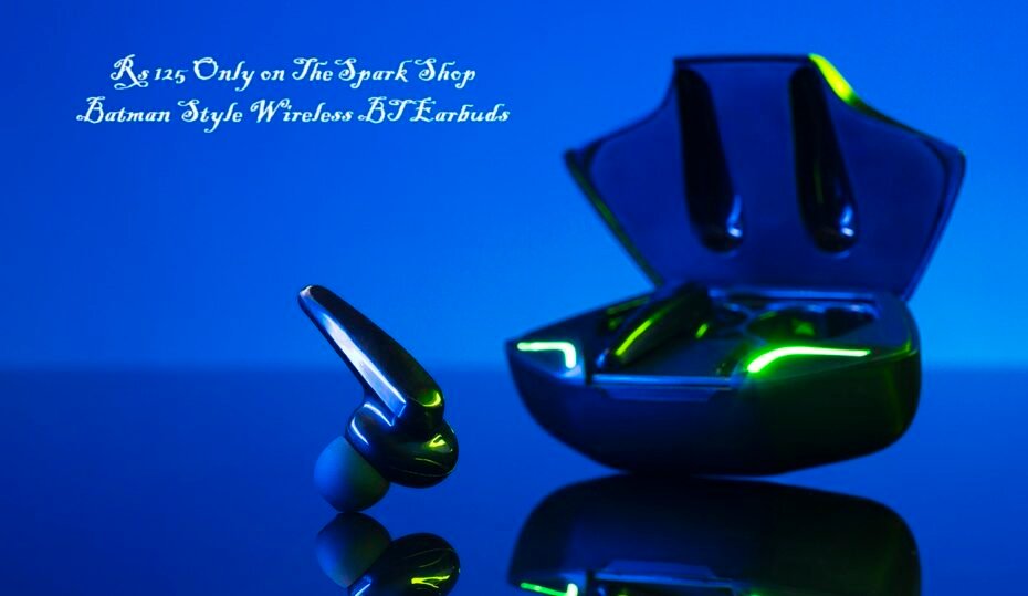 Rs 125 Only on TheSpark Shop Batman Style Wireless BT Earbuds